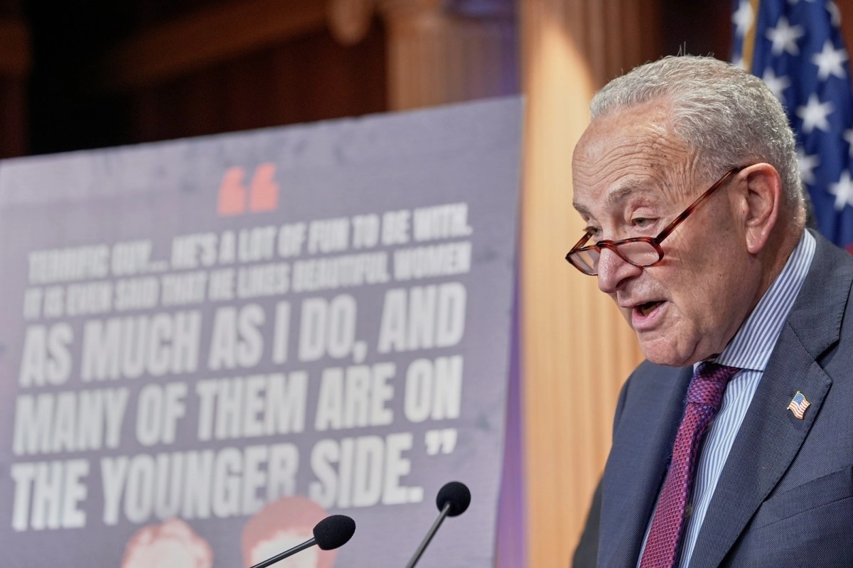 Schumer presses Senate for legal action against Trump administration over incomplete Epstein files