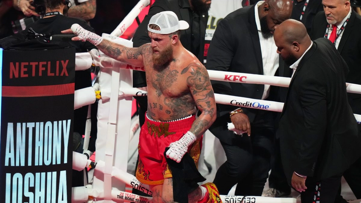 Jake Paul challenges Canelo again after being knocked out by Joshua