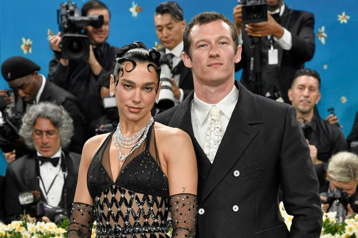 Dua Lipa shares sweet Christmas photos with her fiance Callum Turner