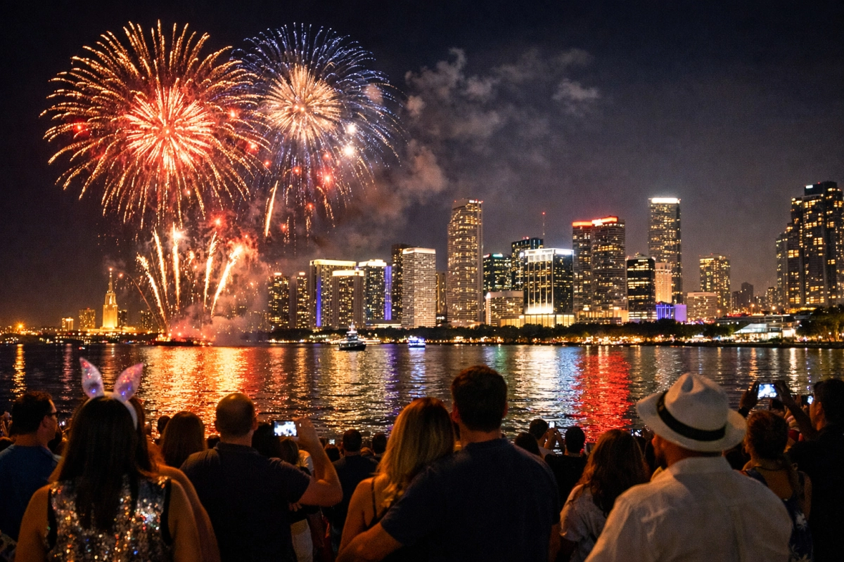 Where to Watch Free Fireworks in Miami to Welcome the New Year