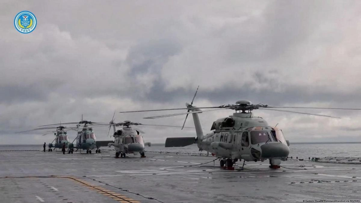 China launches rockets during exercises in the Taiwan Strait