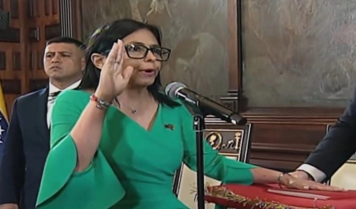 Delcy Rodriguez sworn in as president of Venezuela after the capture of Nicolas Maduro