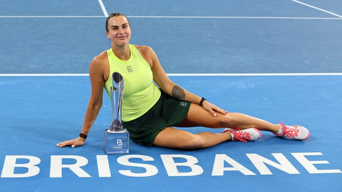 Aryna Sabalenka wins the Brisbane Tournament and talks to her boyfriend about marriage