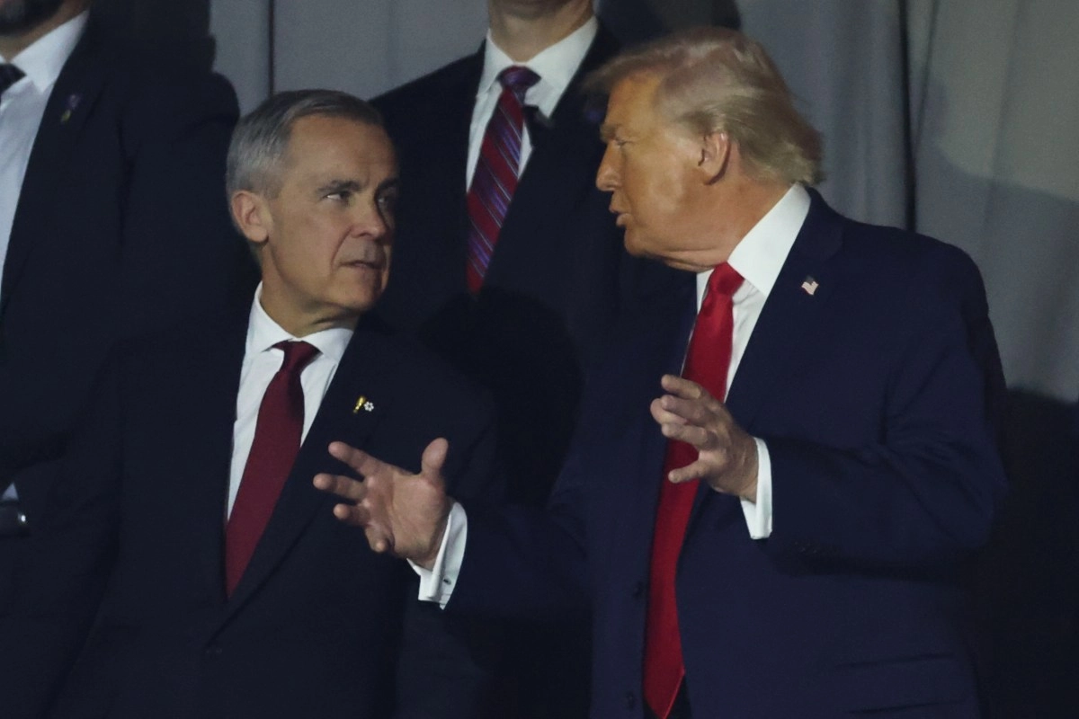 Trump threatens 100 tariffs on Canada over China deal Carney denies it