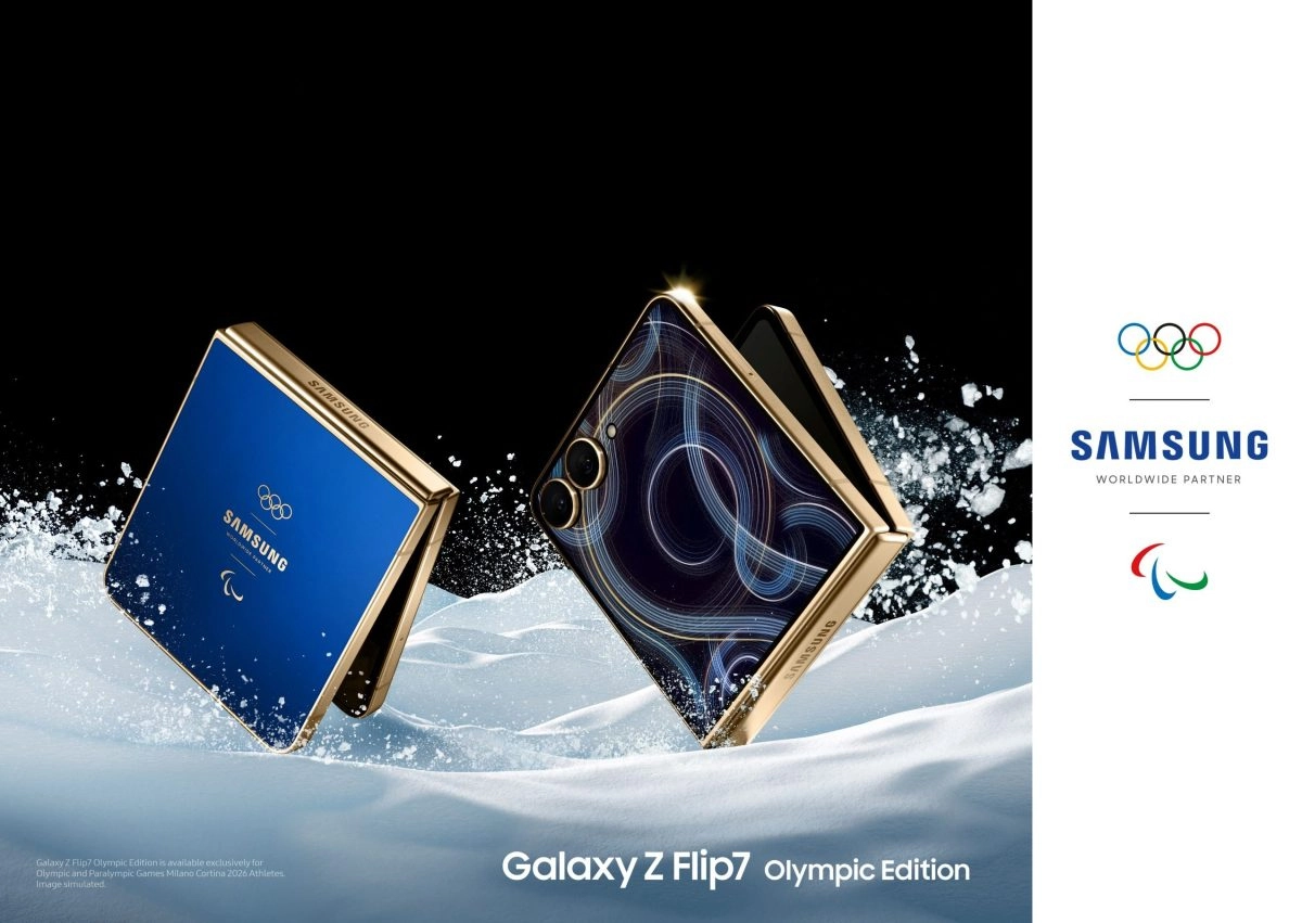 Samsung revela las primeras imagenes del Galaxy Z Flip7 Olympic Edition el plegable que no podras comprar