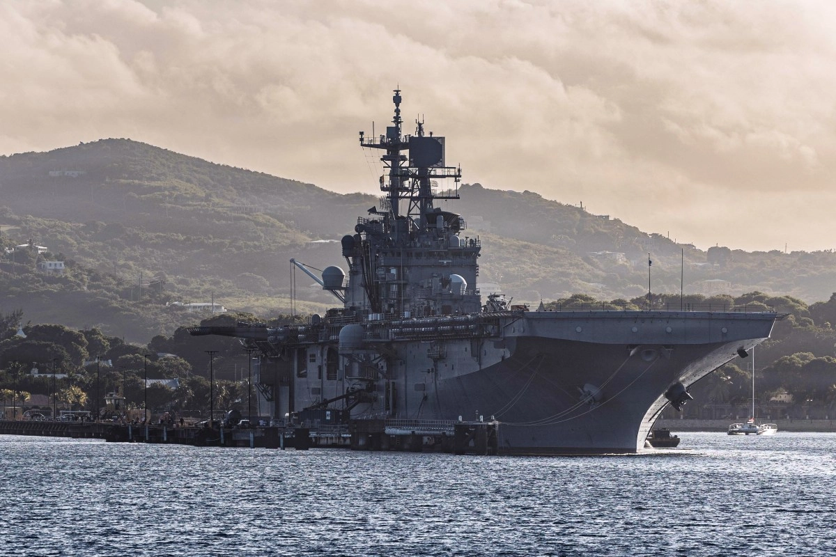 US military member dies after falling from a ship This is the first casualty in operations in the Caribbean