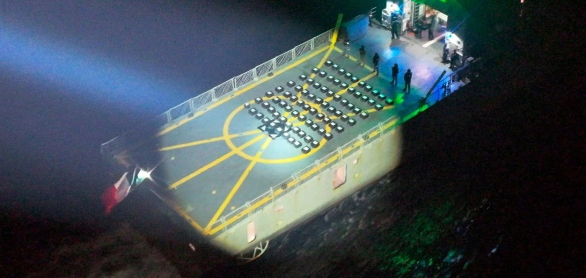 Mexican Navy secures approximately two tons of alleged cocaine in the port of Acapulco