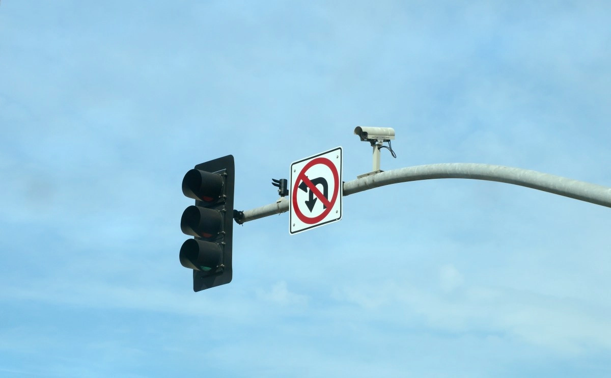 Where are the 125 cameras installed in California to detect cars that exceed the speed