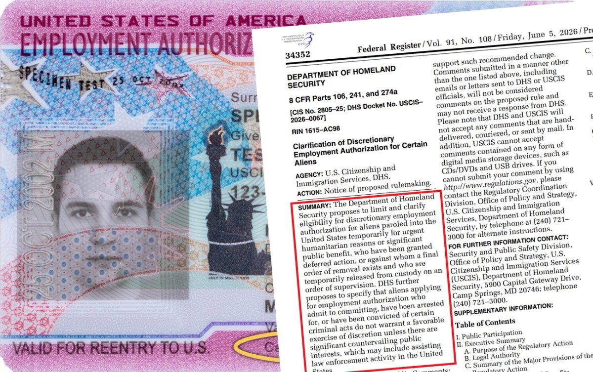 New rule will make it more difficult for immigrants to obtain a work permit