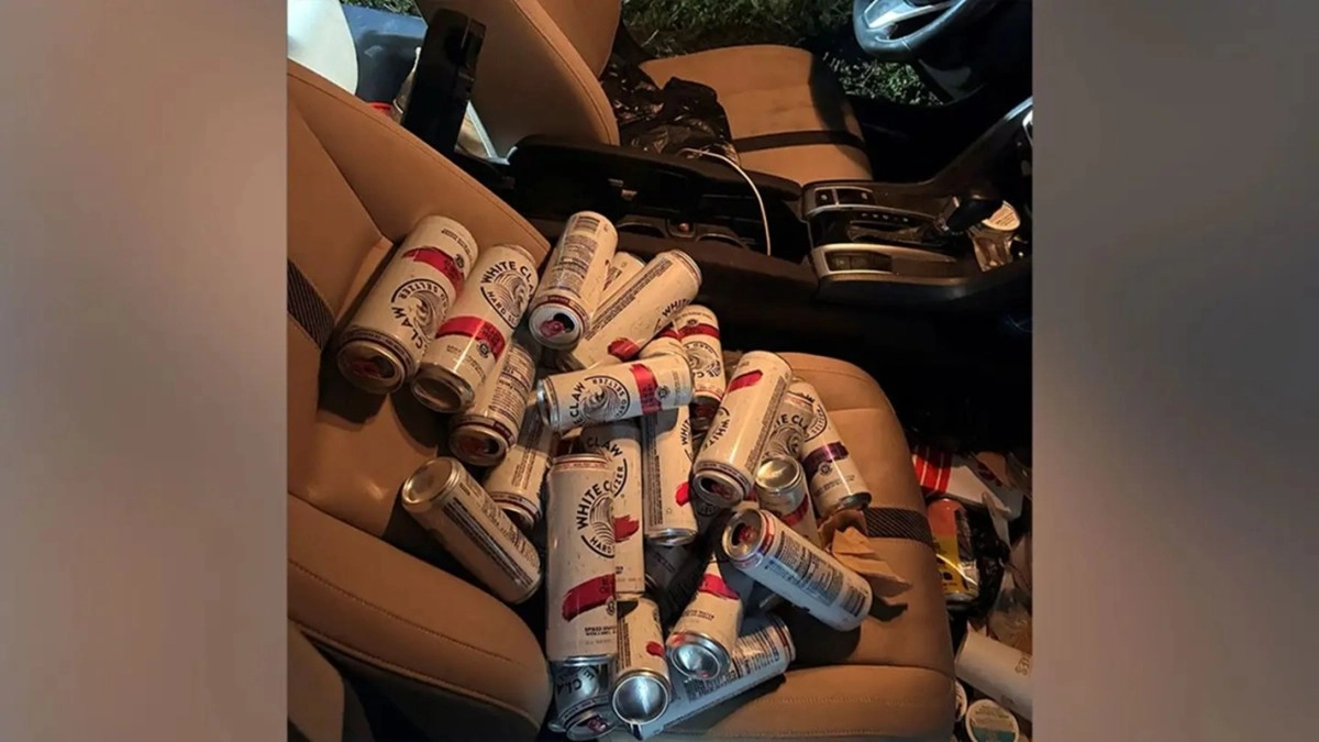 Driver arrested in Florida for alleged DUI after finding 34 open containers of alcohol in his vehicle