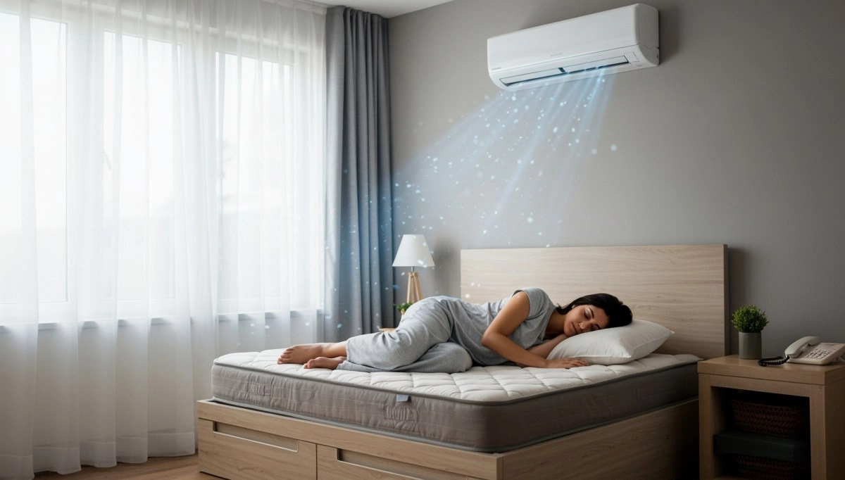 Air conditioning negatively affects sleep quality