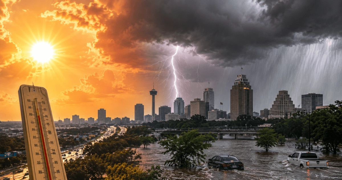 Texas under alert for extreme heat and flooding what families in San Antonio should know
