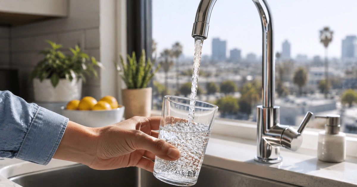 Can you drink tap water in California Where is it safe and what care should be taken