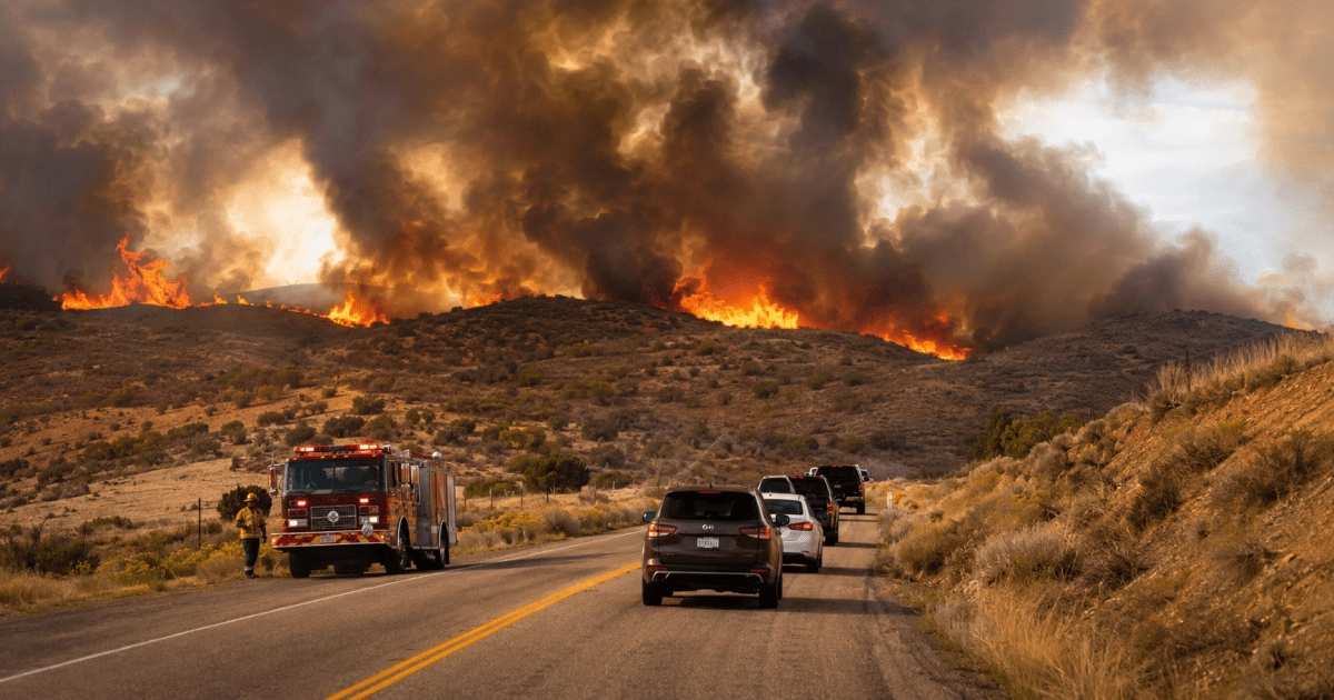 Heat and fires in the western US evacuations and alerts in several states