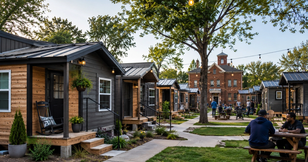 Tiny homes in Iowa from 300 a month who will be able to live there