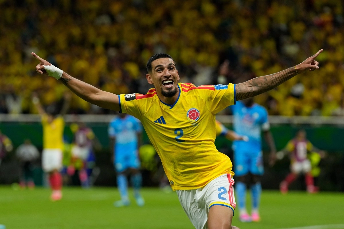 Colombia qualifies for the round of 32 after narrowly beating the Democratic Republic of the Congo