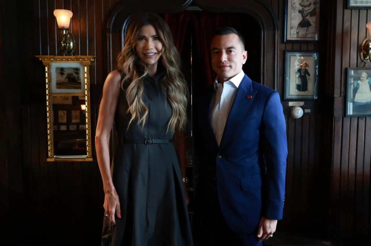 Daniel Noboa meets in New York with Kristi Noem to strengthen the Shield of the Americas
