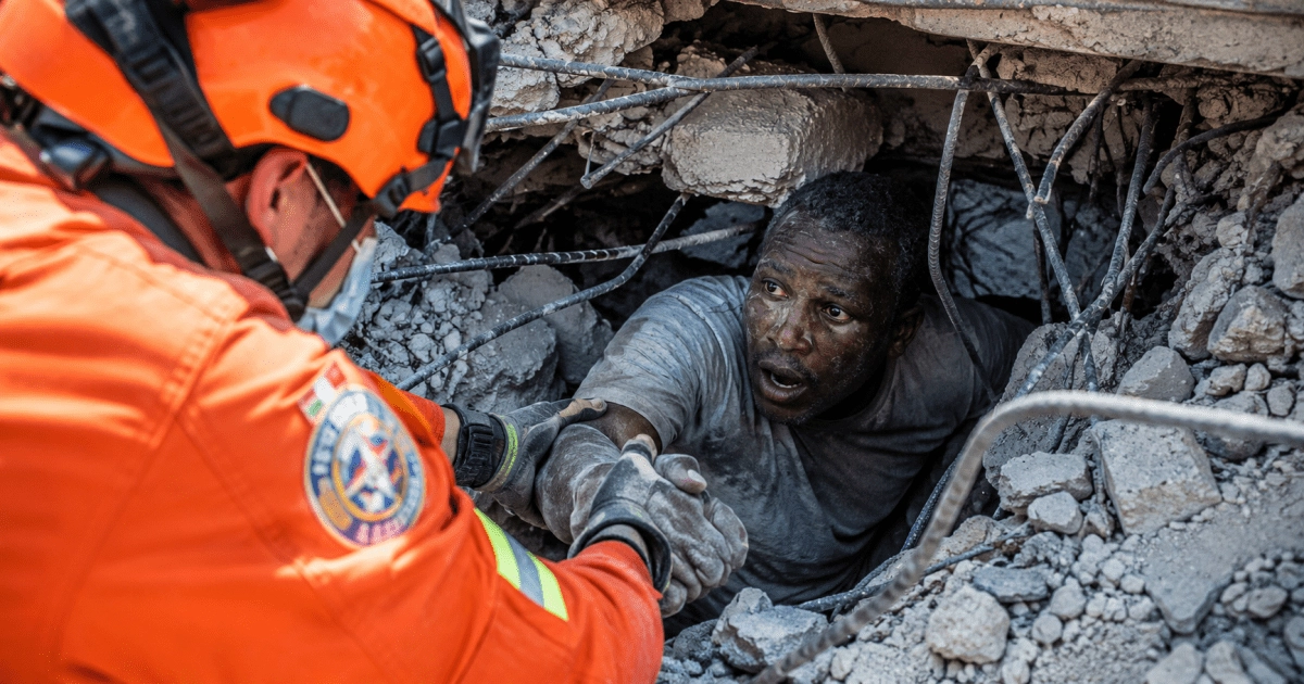 What was the latest life rescue after an earthquake