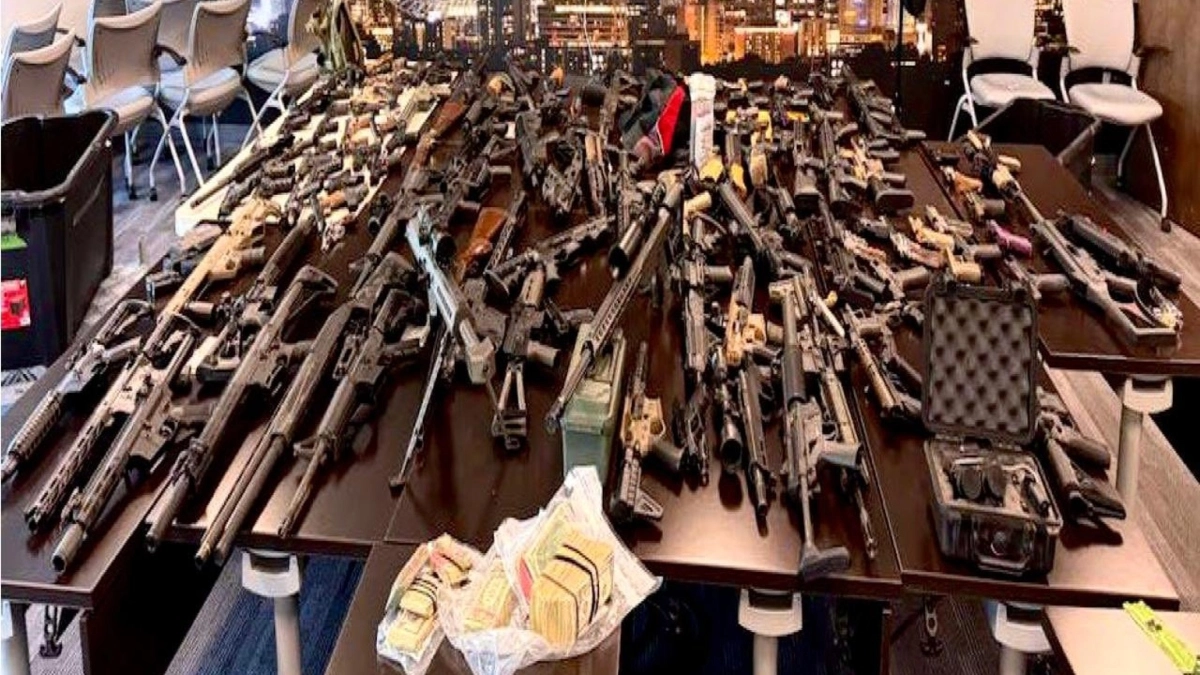 A huge shipment of weapons that would be sent to Mexico was seized in North Carolina