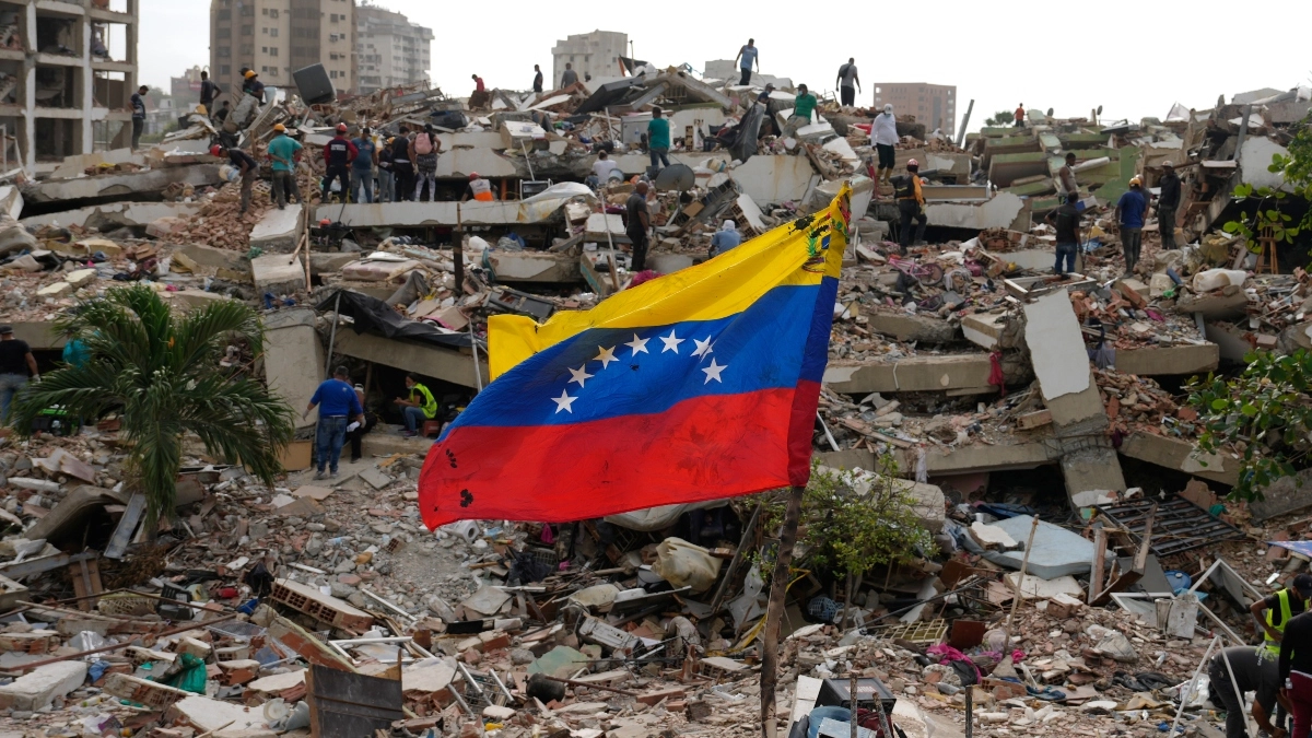 Gael the baby who was born in the rubble after the earthquakes in Venezuela