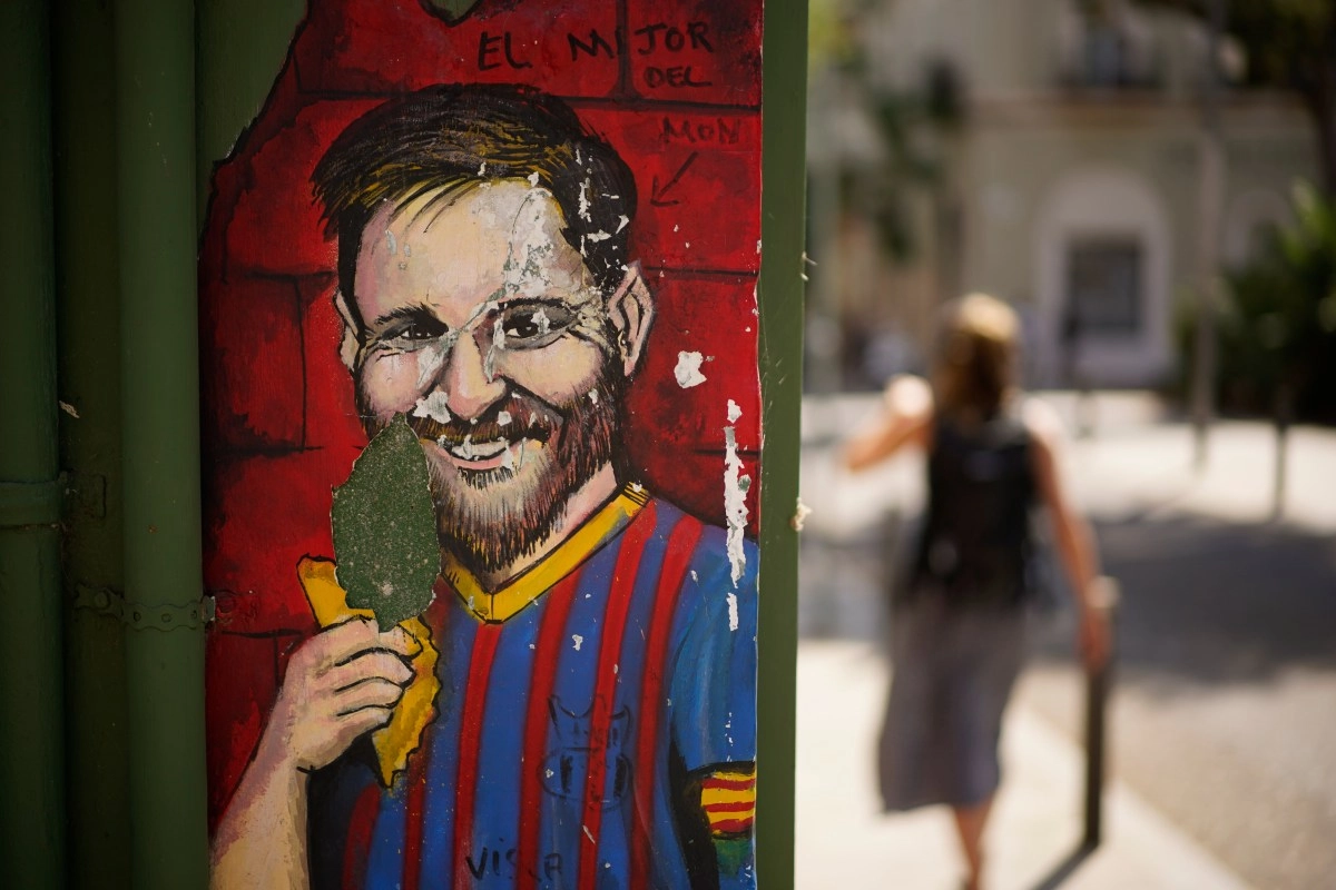 Mural of Messi and Lamine Yamal in Barcelona was vandalized