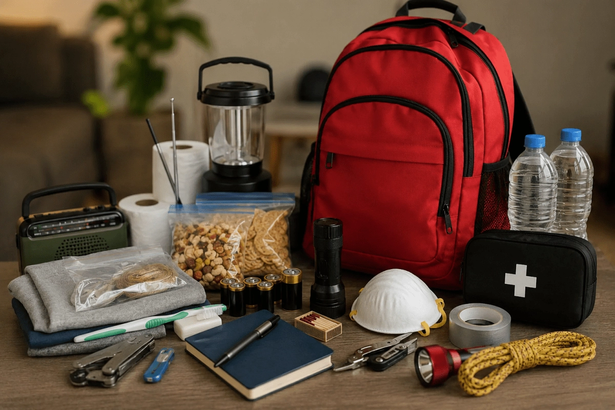 What you should have at home if there is a fire nearby the basic kit to evacuate in time