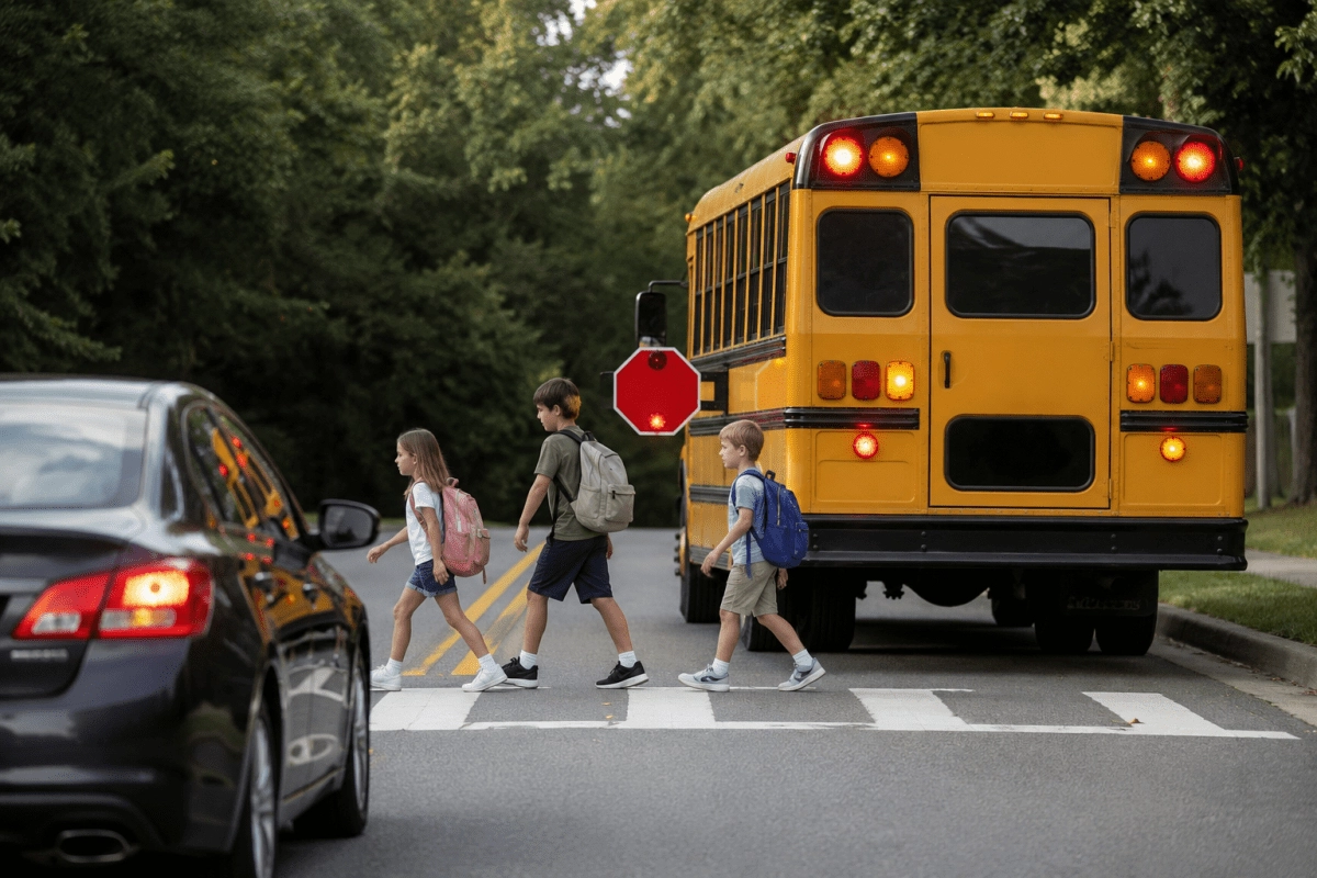 Drivers can be fined 1000 for making this mistake in front of a school bus