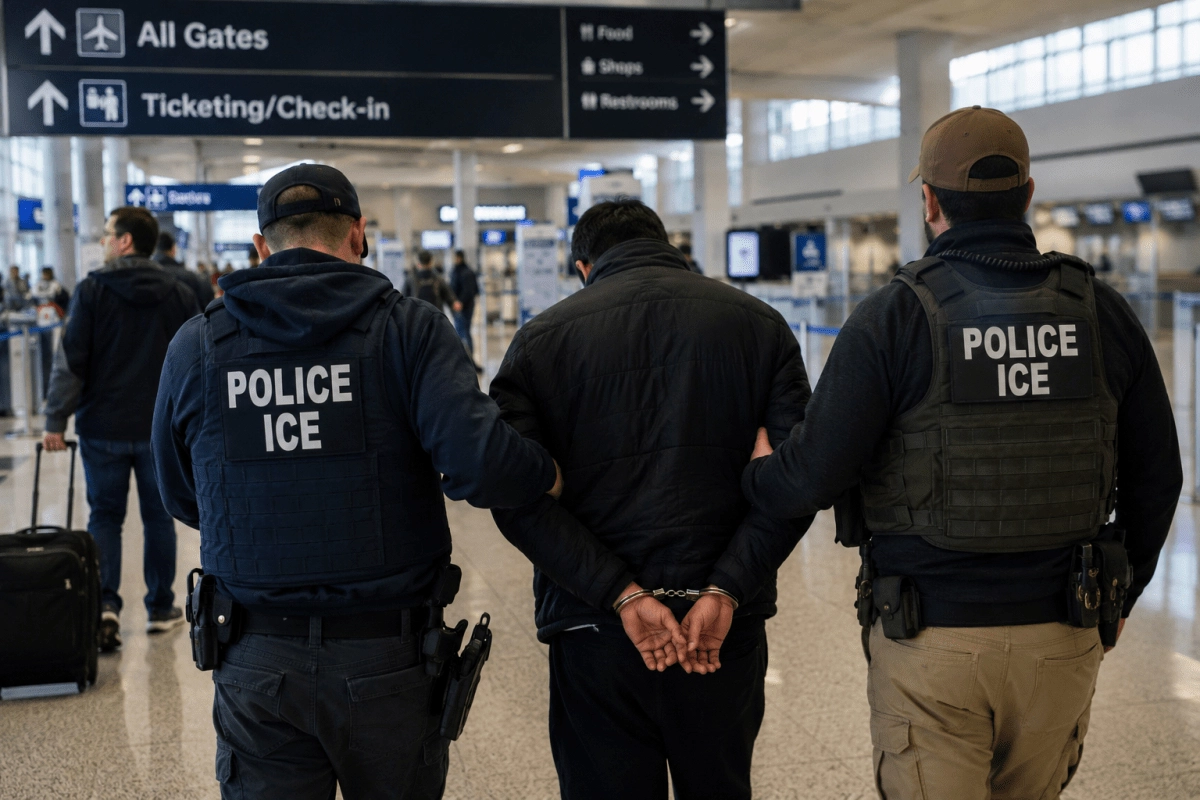 ICE steps up airport arrests but some airlines begin denying access