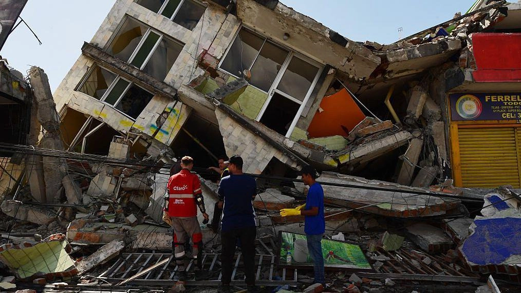 What is the subduction of plates that caused the largest earthquake in Colombia in the last decade