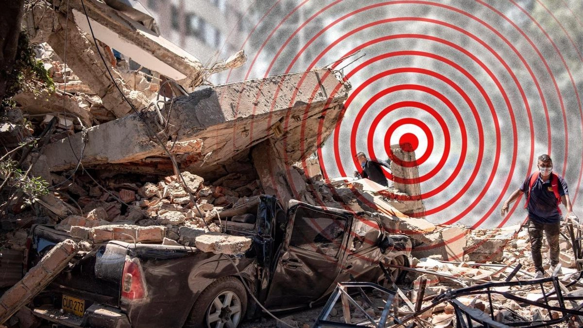 Maps and graphs showing the magnitude and impact of the powerful earthquake in Colombia