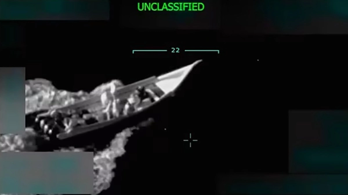 Crew members of a vessel attacked twice by the US appeared to be asking for help according to videos of the operation