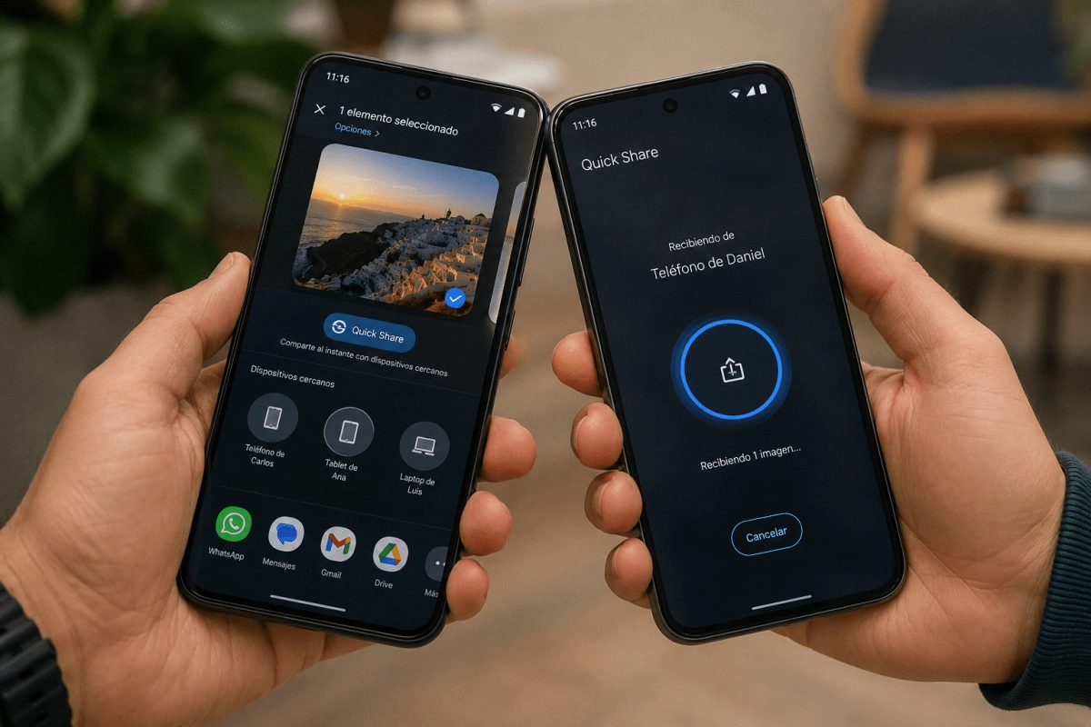 Android tap to share makes sharing content more natural: how the new file sharing option works