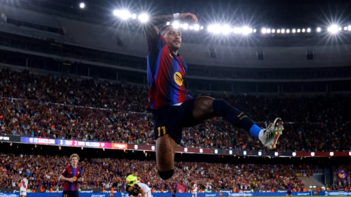 Raphinha surpasses Mbappé as goalkeeper in LaLiga after double against Rayo Vallecano