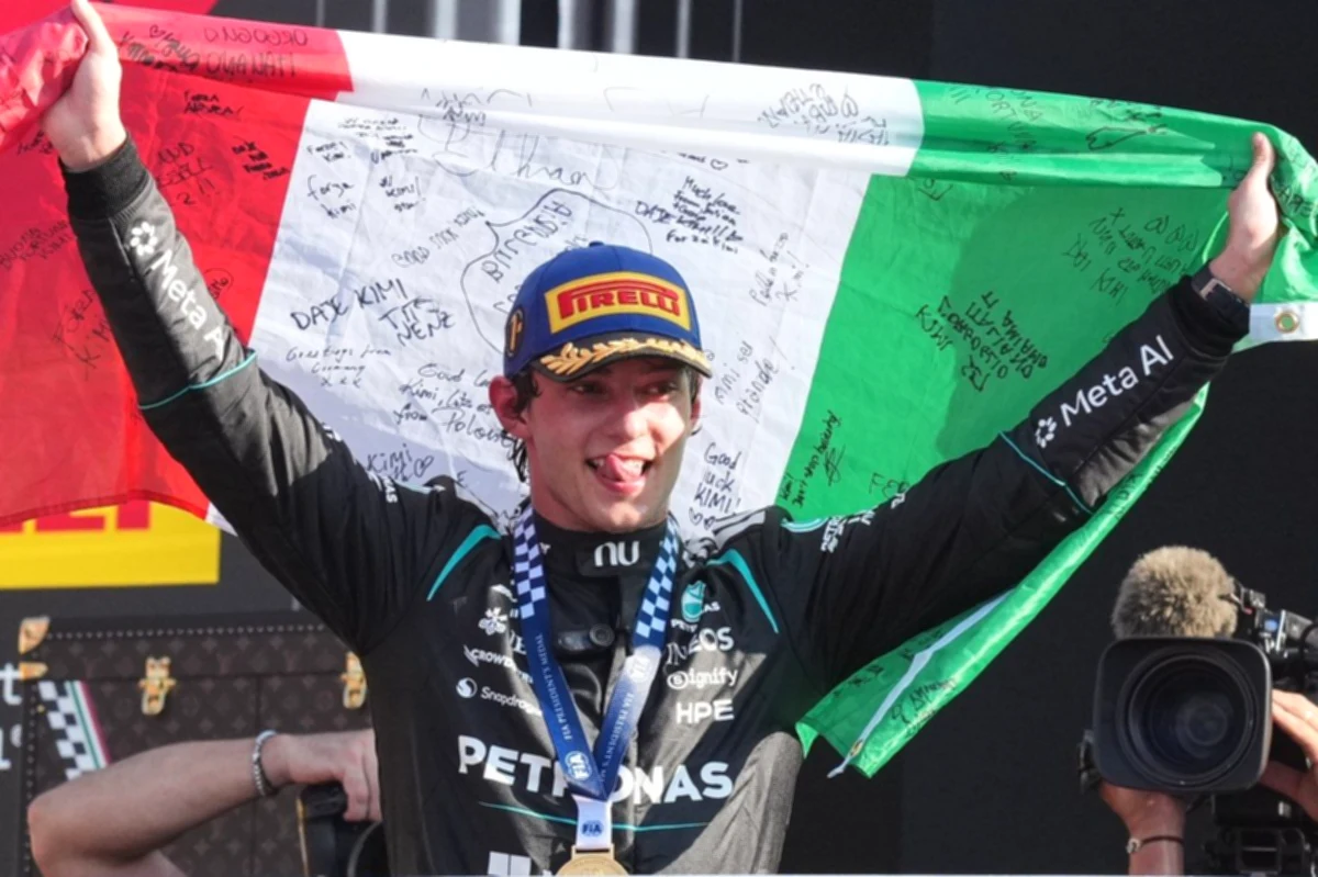 After imposing himself in Monza, Antonio becomes the hero of Formula One.