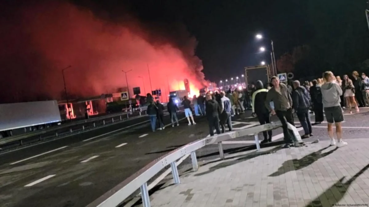 Russia strikes a passenger train two kilometers from Poland's borders.
