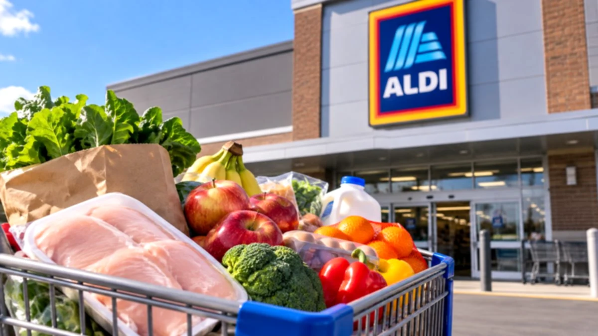 Which products will charge less from now on as a result of the price reduction for a third of ALDI's products in the U. 