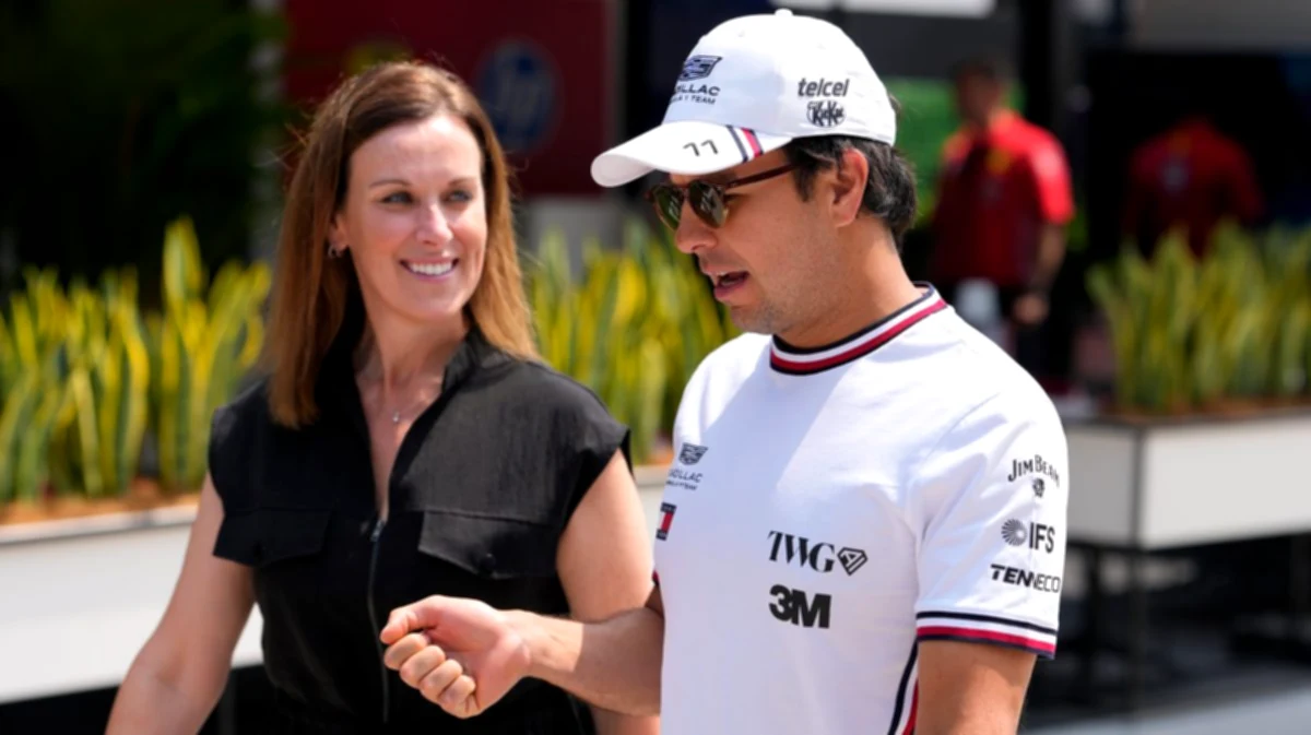The need for the Bahrain Grand Prix is depicted by Checo Perez.