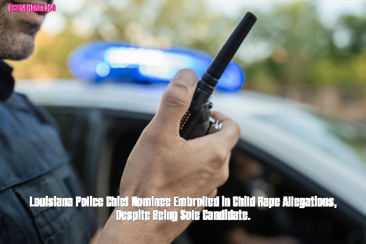 Louisiana Police Chief Nominee Embroiled in Child Rape Allegations, Despite Being Sole Candidate.