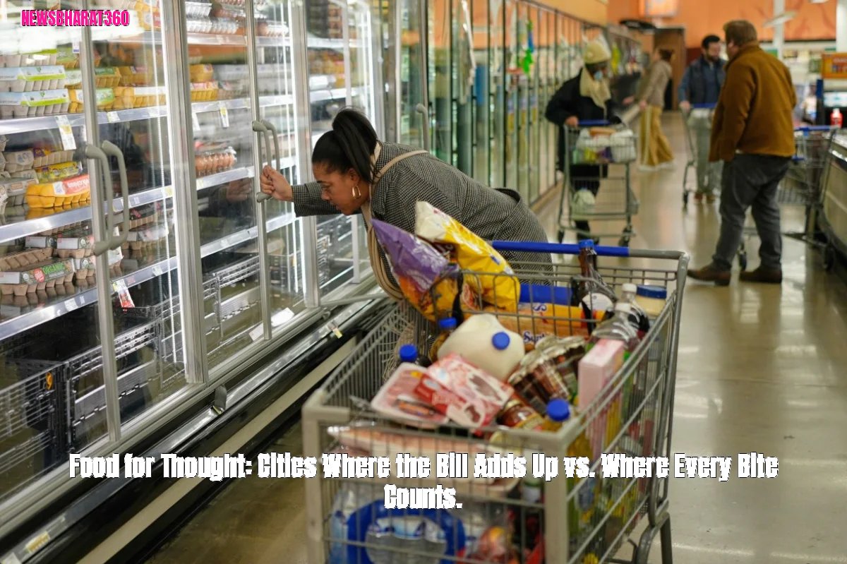 Food for Thought: Cities Where the Bill Adds Up vs. Where Every Bite Counts.