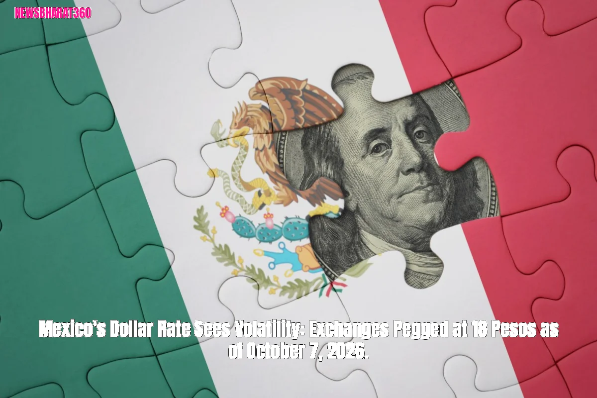 Mexico's Dollar Rate Sees Volatility: Exchanges Pegged at 18 Pesos as of October 7, 2026.