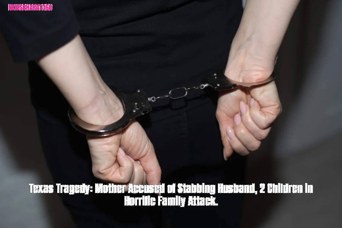 Texas Tragedy: Mother Accused of Stabbing Husband, 2 Children in Horrific Family Attack.