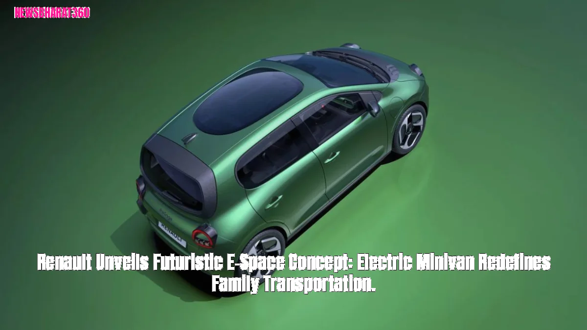 Renault Unveils Futuristic E-Space Concept: Electric Minivan Redefines Family Transportation.