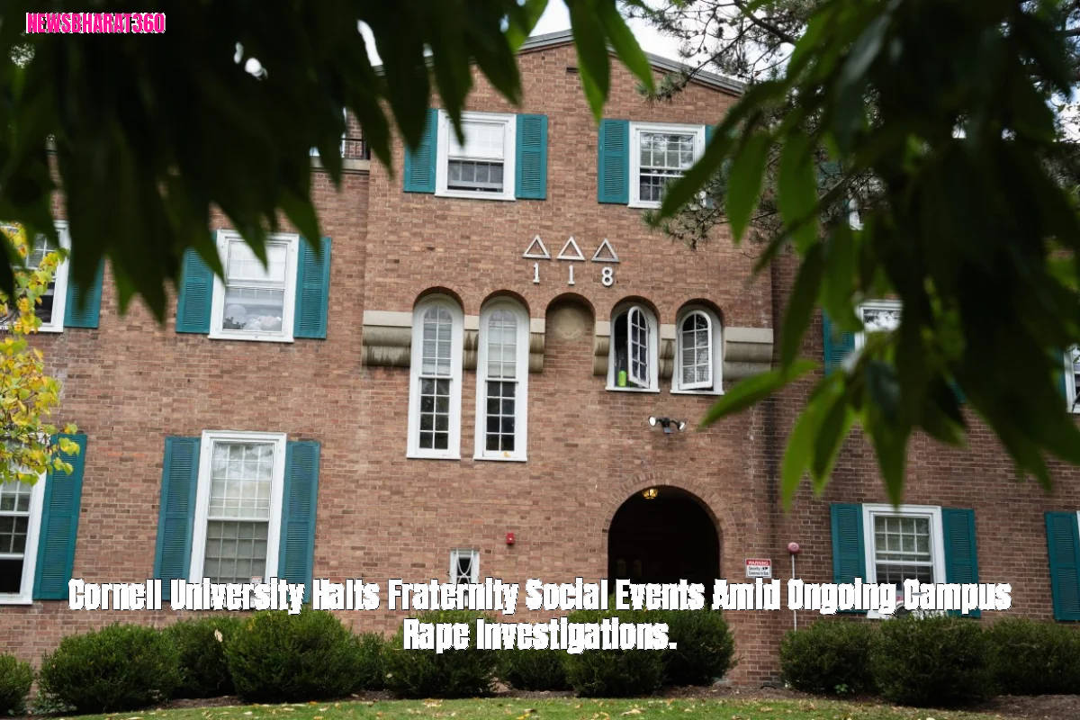 Cornell University Halts Fraternity Social Events Amid Ongoing Campus Rape Investigations.