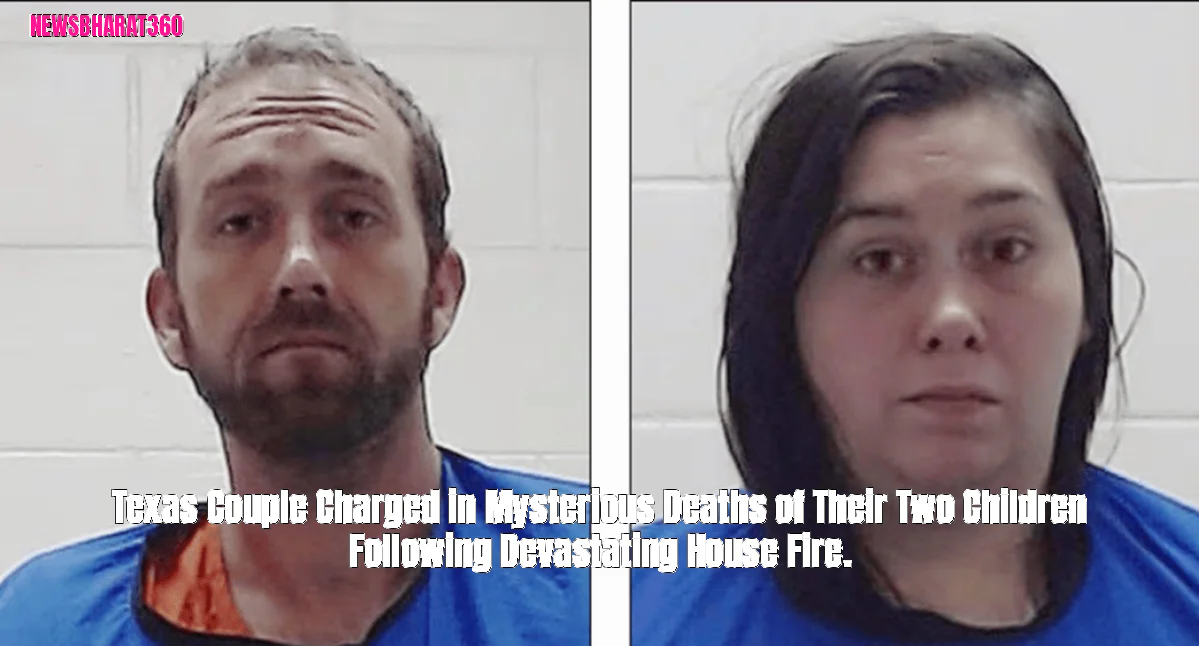 Texas Couple Charged in Mysterious Deaths of Their Two Children Following Devastating House Fire.