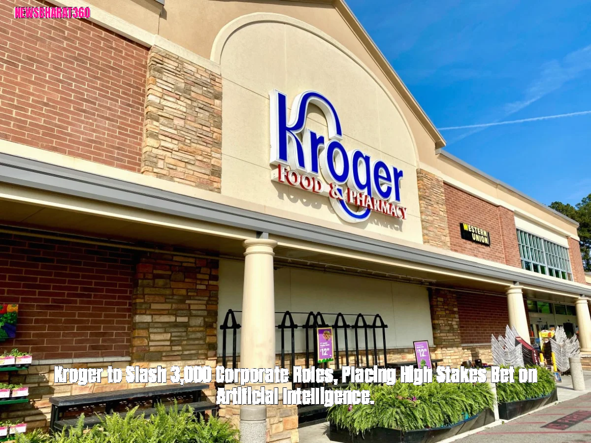 Kroger to Slash 3,000 Corporate Roles, Placing High Stakes Bet on Artificial Intelligence.