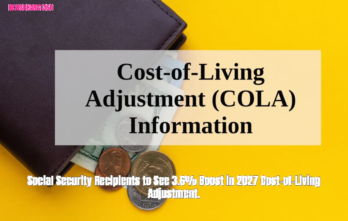 Social Security Recipients to See 3.6% Boost in 2027 Cost-of-Living Adjustment.
