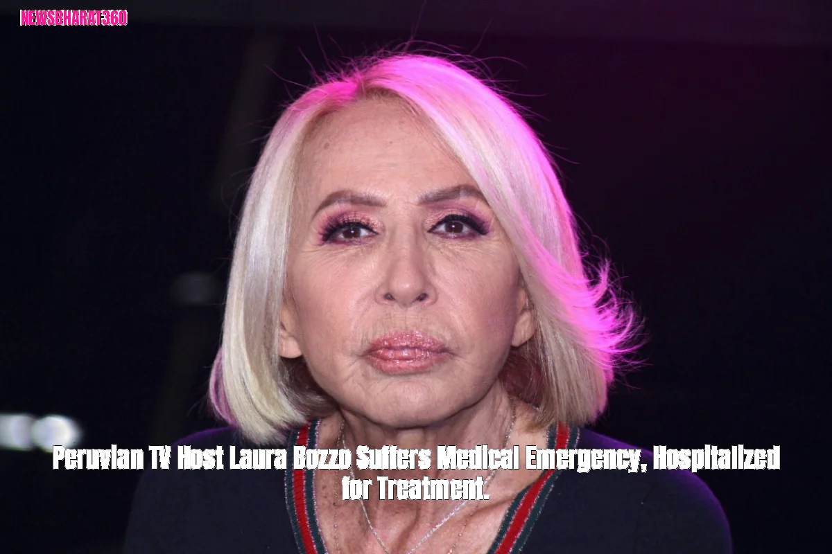 Peruvian TV Host Laura Bozzo Suffers Medical Emergency, Hospitalized for Treatment.