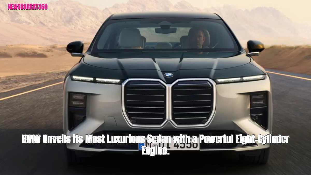 BMW Unveils its Most Luxurious Sedan with a Powerful Eight-Cylinder Engine.