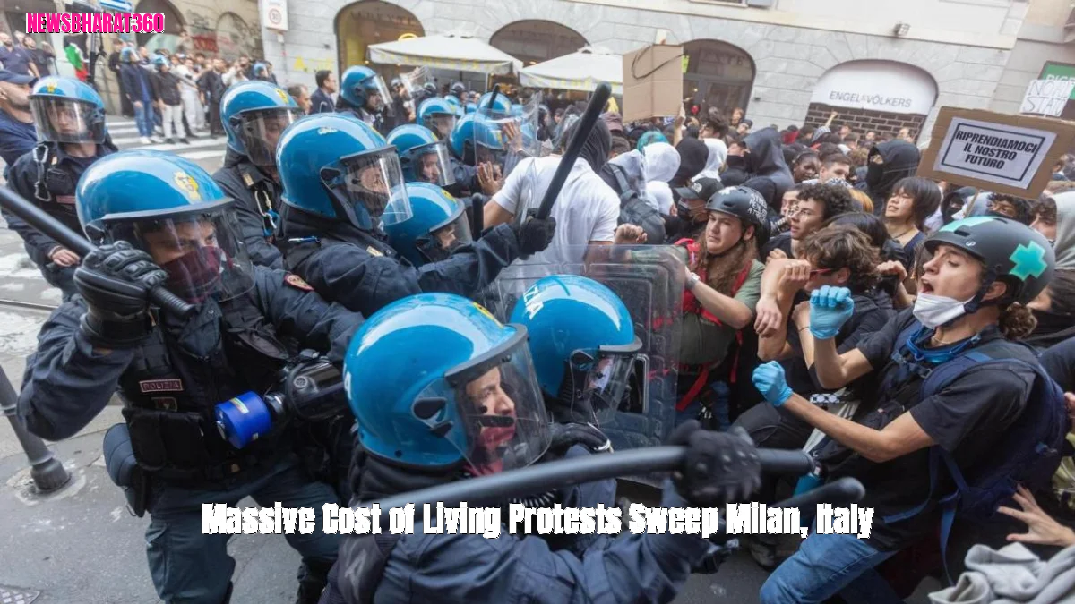 Massive Cost of Living Protests Sweep Milan, Italy