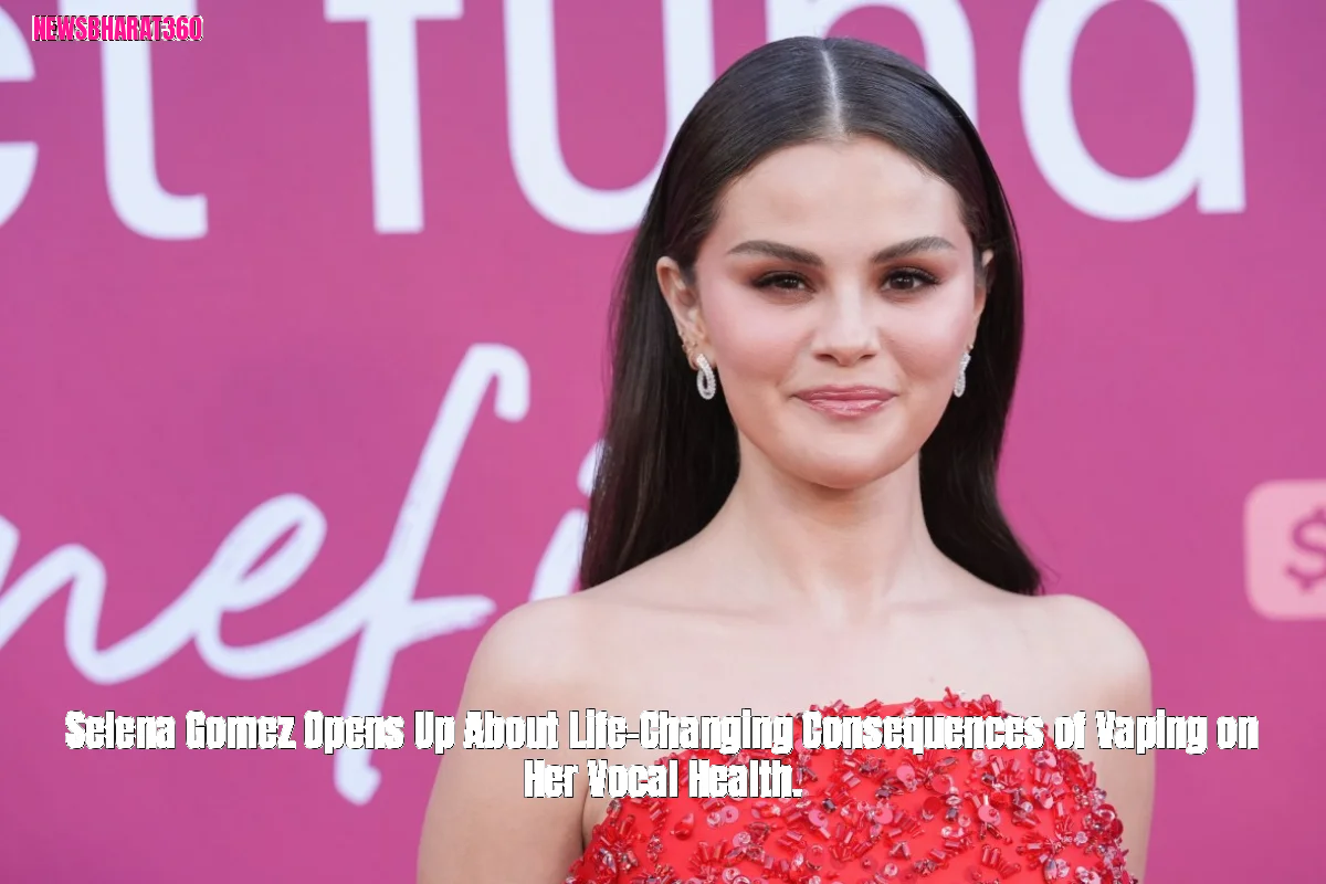 Selena Gomez Opens Up About Life-Changing Consequences of Vaping on Her Vocal Health.